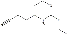 4-(diethoxymethylsilyl)butyronitrile Struktur