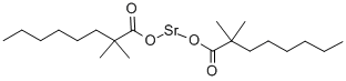 ネオデカン酸ストロンチウム 化学構造式