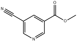 5-シアノピリジン-3-カルボン酸メチル 化学構造式