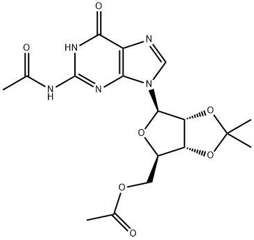 N,5'-O-Diacetyl-2',3'-O-isopropylideneguanosine Structure
