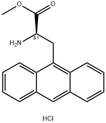 (R)-ALPHA-AMINO-9-ANTHRACENEPROPANOIC ACID METHYL ESTER HYDROCHLORIDE Structure