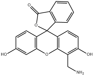 4'-(Aminomethyl)-3',6'-dihydroxy-3H-spiro-[isobenzofuran-1,9'-xanthen]-3-one Structure