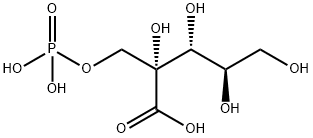 2′-カルボキシ-D-アラビニトール1-りん酸 化学構造式