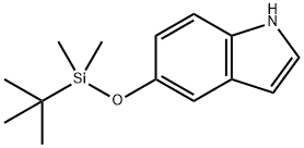 5-(tert-ブチルジメチルシリルオキシ)-1H-インドール 化学構造式
