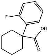 1-(2-氟苯基)环已烷羧酸,106795-66-8,结构式