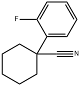 1-(2-氟苯基)环已烷腈, 106795-72-6, 结构式