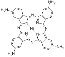 (TETRAAMINOPHTHALOCYANINATO)NICKEL(II) Struktur