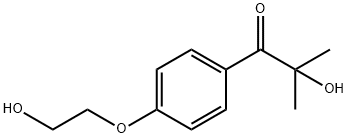 2-羟基-4'-(2-羟乙氧基)-2-甲基苯丙酮,106797-53-9,结构式