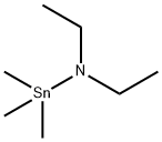 ジエチル(トリメチルスタンニル)アミン 化学構造式