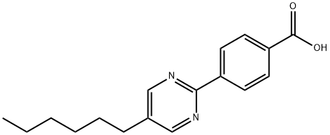 4-(5-Hexyl-2-pyrimidinyl)-benzoic acid 结构式