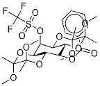 1,6:3,4-Bis-[O-(2,3-diMethoxybutane-2,3-diyl)]-2-O-trifluoroMethanesulphonyl-5-O-benzolyl-Myo-inositol Structure