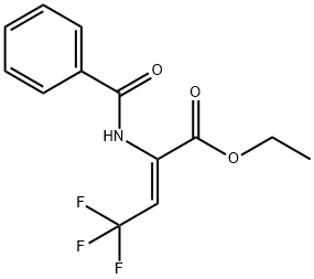 (Z)-Ethyl 2-benzaMido-4,4,4-trifluorobut-2-enoate Struktur