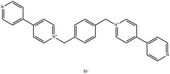 1,1'-[1,4-フェニレンビス(メチレン)]ビス(4,4'-ビピリジニウム)ジブロミド 化学構造式