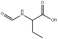 N-ホルミル-DL-2-アミノ酪酸 化学構造式