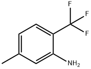 5-メチル-2-(トリフルオロメチル)アニリン 化学構造式
