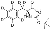 L-PHENYL-D5-ALANINE-2,3,3-D3-N-T-BOC Structure
