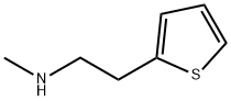 N-メチル-2-(2-チエニル)エタンアミン HYDROCHLORIDE 化学構造式