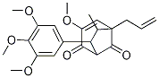 [1S-(6-ENDO,7-EXO)]-3-甲氧基-6-甲基-5-(2-丙烯基)-7-(3,4,5-三甲氧基苯基)二环[3.2.1]辛-3-烯-2,8-二酮,106894-43-3,结构式