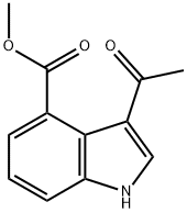 3-Acetyl-1H-indole-4-carboxylic acid methyl ester Struktur