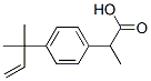 Benzeneacetic acid, 4-(1,1-dimethyl-2-propenyl)--alpha--methyl- (9CI) Struktur