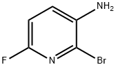 2-ブロモ-6-フルオロピリジン-3-アミン 化学構造式