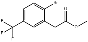 2-(2-溴-5-三氟甲基苯基)乙酸甲酯, 1069115-16-7, 结构式