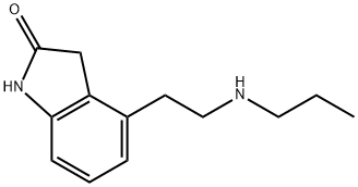 1,3-二氢-4-[2-(丙基氨基)乙基]-2H-吲哚-2-酮, 106916-16-9, 结构式