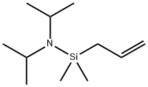 アリルジメチル(ジイソプロピルアミノ)シラン 化学構造式