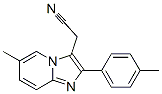 6-Methyl-2-(4-Methylphenyl)Imidazo[1,2-A]Pyridine-3-Acetonitrile 结构式
