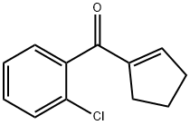 甲酮, (2-氯苯基)-1-环戊烯-1-基-, 106961-64-2, 结构式