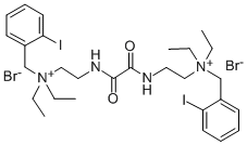 (Oxalylbis(iminoethylene))bis(diethyl(o-iodobenzyl)ammonium bromide) Structure