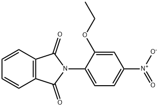 3-乙氧基-4-(邻苯二甲酰亚胺基)-1-硝基苯, 106981-60-6, 结构式