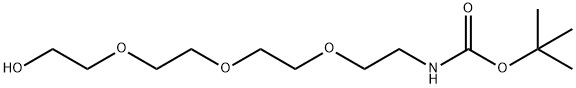 2-(2-(2-(2-羟基乙氧基)-乙氧基)乙氧基)氨基甲酸乙酯叔丁酯,106984-09-2,结构式