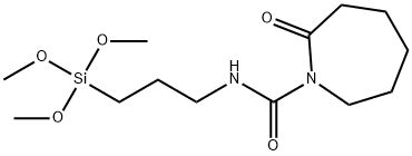 N-[5-(三甲氧基硅基丙基)-2-氮杂-1-氧代戊基]己内酰胺 结构式