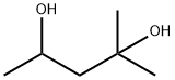 2-メチルペンタン-2,4-ジオール 化学構造式