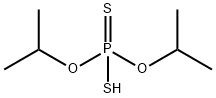 O,O-diisopropyl hydrogen dithiophosphate Structure