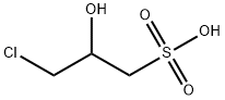3-クロロ-2-ヒドロキシ-1-プロパンスルホン酸 化学構造式