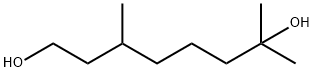 (R)-3,7-ジメチルオクタン-1,7-ジオール 化学構造式