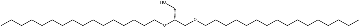 (R)-2,3-ビス(ヘキサデシルオキシ)-1-プロパノール 化学構造式