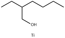 チタン(IV)テトラキス(2-エチルヘキシルオキシド) 化学構造式