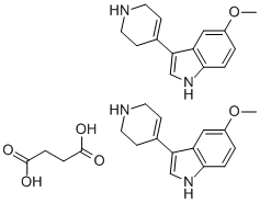 5-METHOXY-3-(1,2,5,6-TETRAHYDRO-4-PYRIDINYL)-1H-INDOLE HEMISUCCINATE Struktur