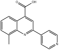 8-甲基-2-吡啶-4-基-喹啉-4-羧酸,107027-42-9,结构式