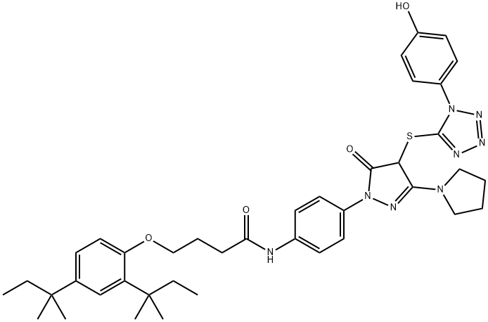 DIHYDROHYDROXYPH-TETRAZOLYLTHIOOXOPYRRO& Structure