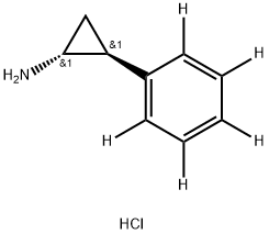 反式-2-(苯基-D5)环丙胺盐酸盐, 107077-98-5, 结构式