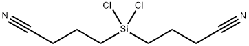 4,4'-(ジクロロシランジイル)ビス(ブタンニトリル) 化学構造式