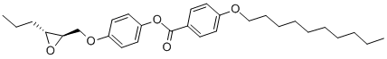 4-(癸氧基)苯甲酸-4-[(S,S)-2,3-环氧己氧基]苯酯, 107133-34-6, 结构式