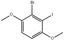 2-BroMo-3-iodo-1,4-diMethoxybenzene, 97% Structure