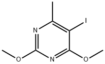 2,4-Dimethoxy-5-iodo-6-methylpyrimidine,107166-93-8,结构式