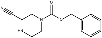 benzyl 3-cyanopiperazine-1-carboxylate Structure