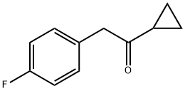1-环丙基-2-(4-氟苯基)乙酮 结构式